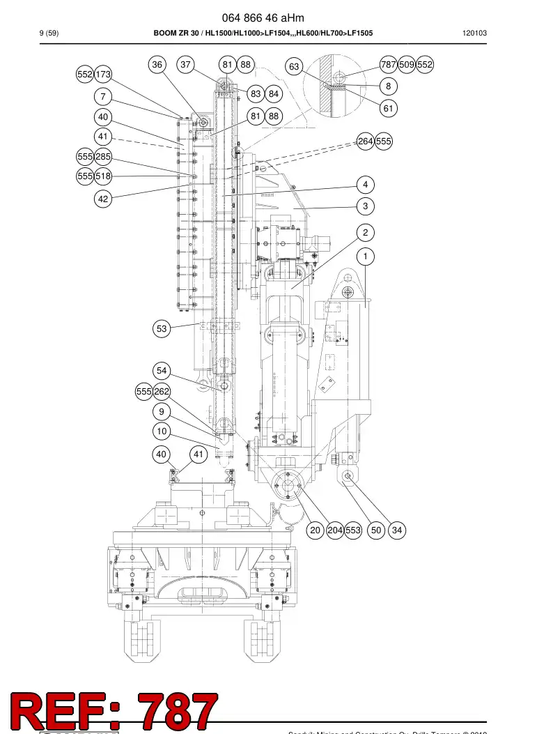 44581280 445 812 80 Hexagon socket head screw - Sandvik Technical Drawing