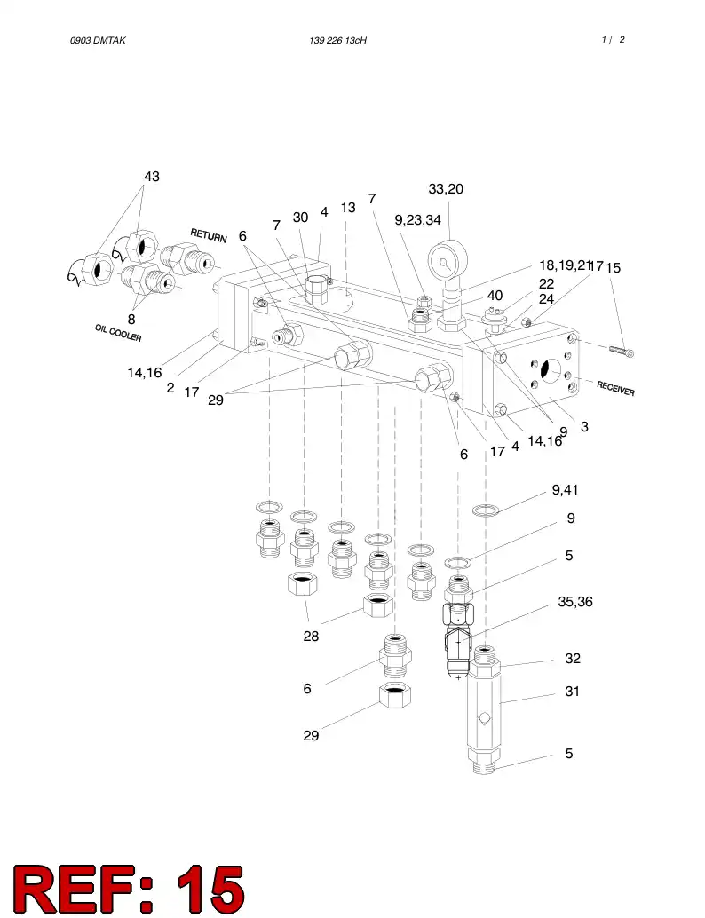 44583040 445 830 40 HEXAGON SOCKET HEAD SCREW - Sandvik Technical Drawing