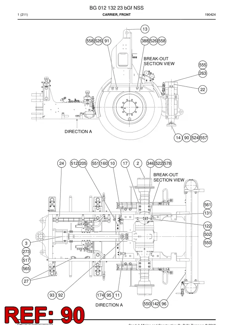 44595090 445 950 90 Hexagon socket head screw - Sandvik Technical Drawing