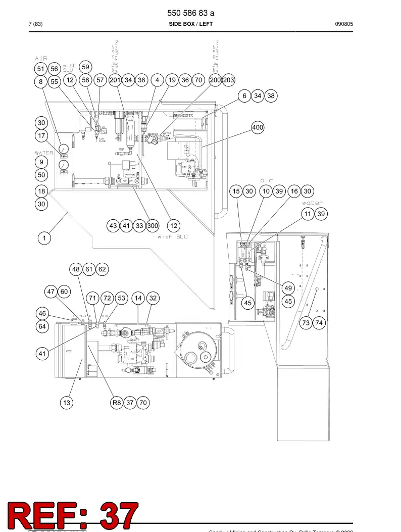 44670250 446 702 50 Hexagon socket head screw - Sandvik Technical Drawing
