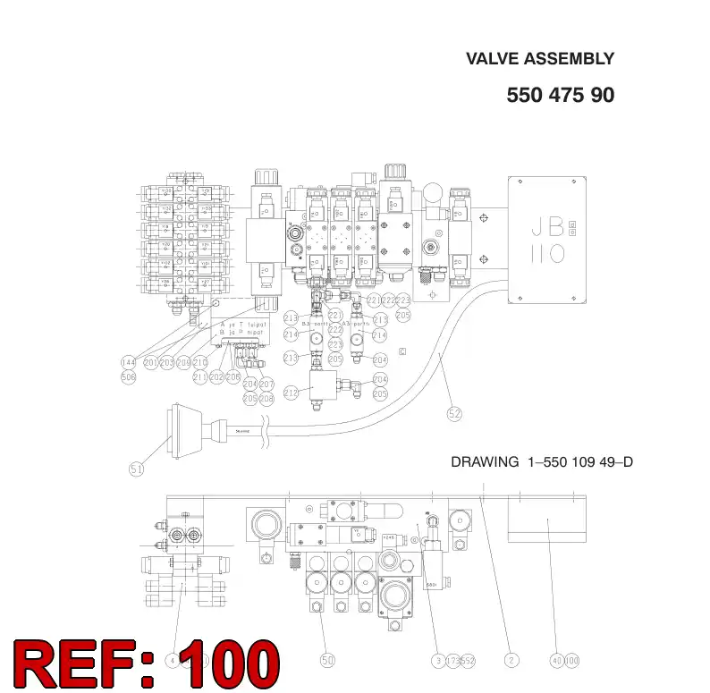 44713910 447 139 10 Slotted pan head screw - Sandvik Technical Drawing