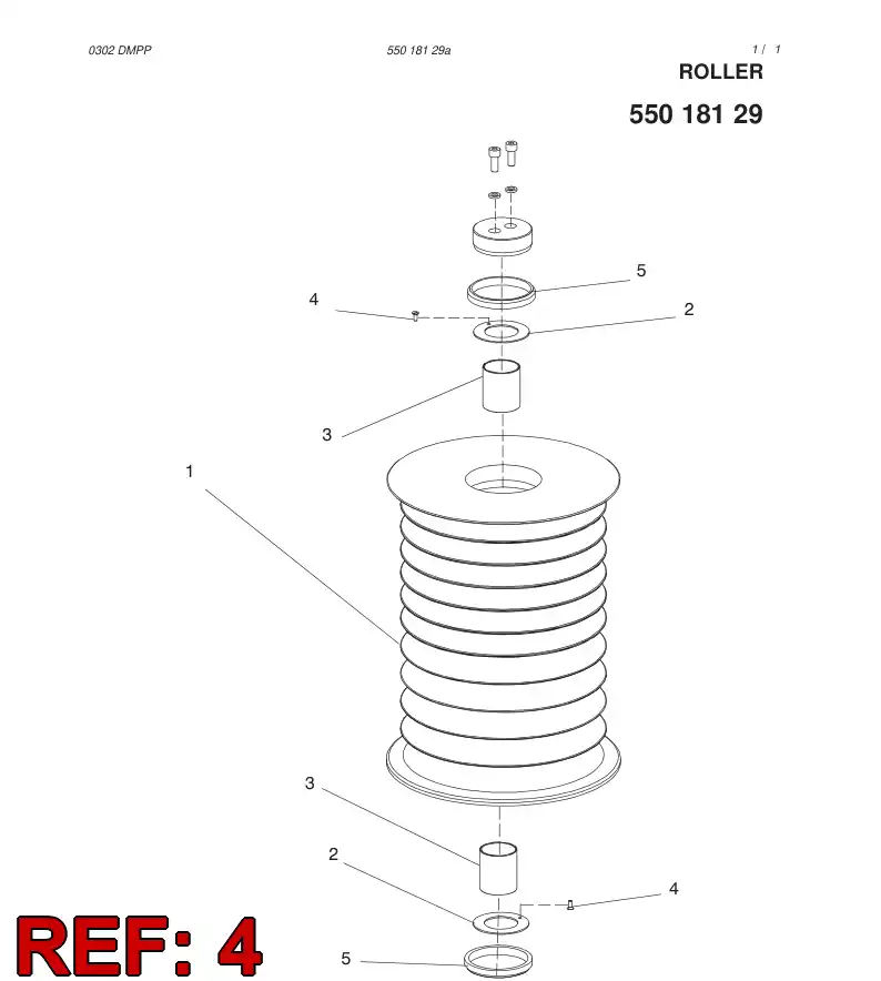 44772430 447 724 30 SLOTTED SCREW - Sandvik Technical Drawing