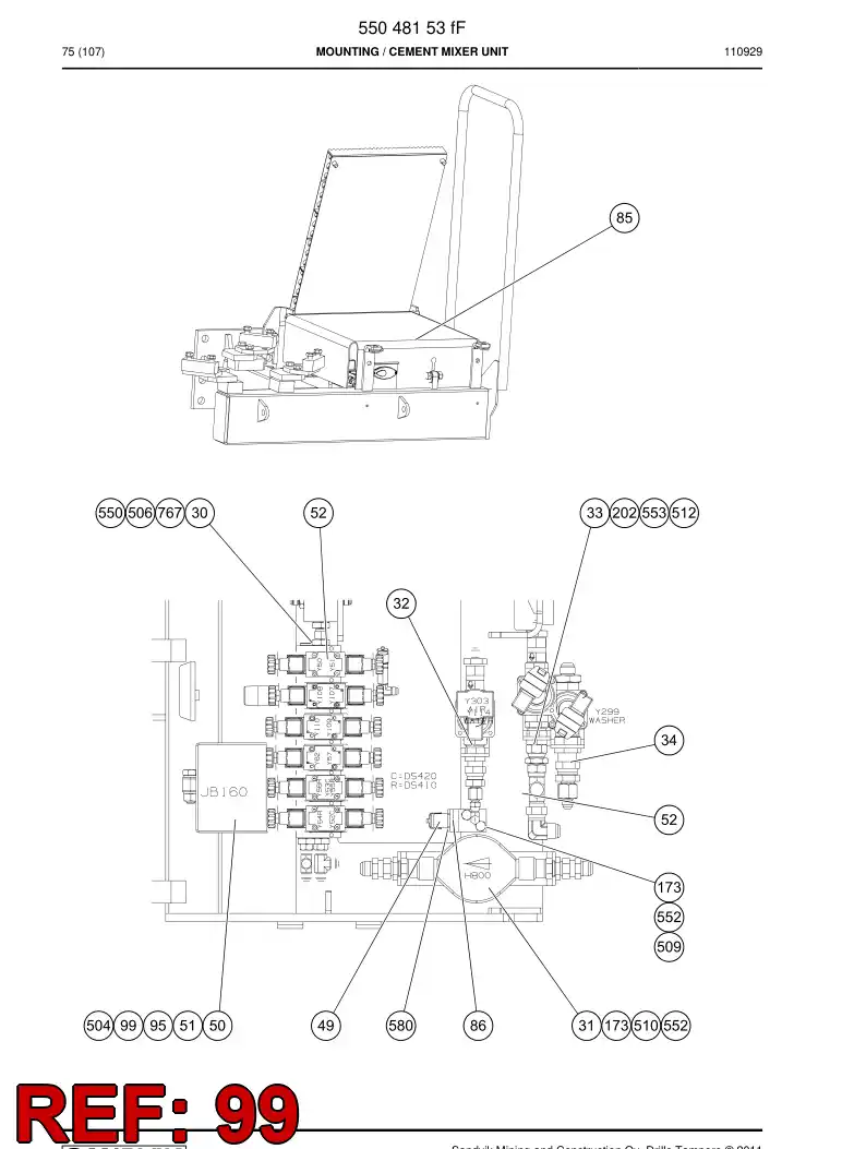 44780600 447 806 00 Slotted countersunk flat head screw - Sandvik Technical Drawing