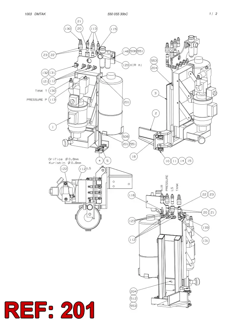 44786400 447 864 00 SLOTTED COUNTERSUNK FLAT HEAD SCREW - Sandvik Technical Drawing