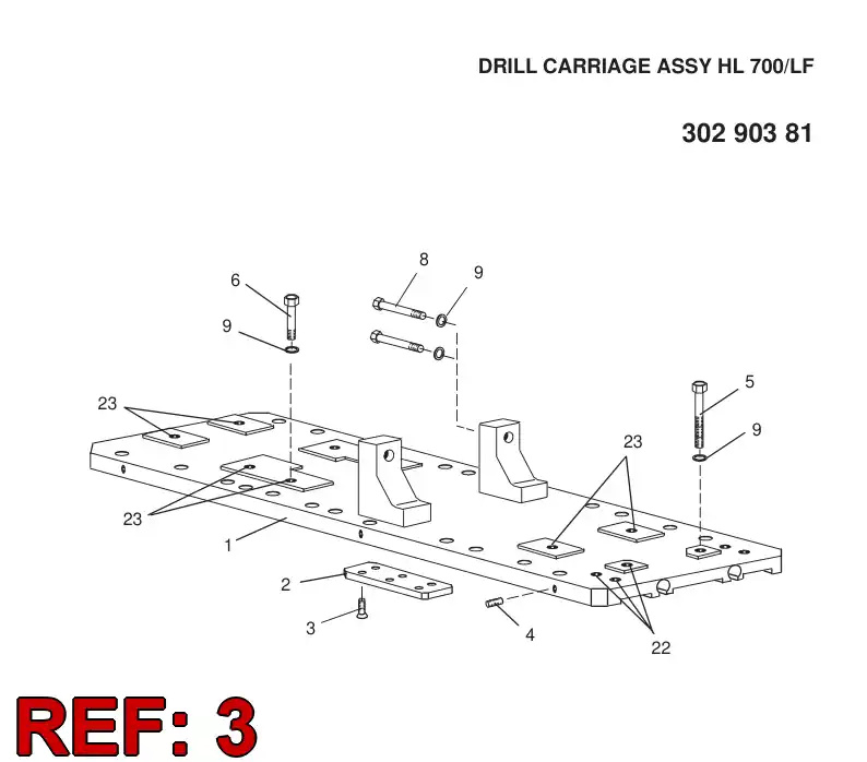 44790900 447 909 00 SLOTTED FLAT COUNTERSUNK HEAD SCREW - Sandvik Technical Drawing