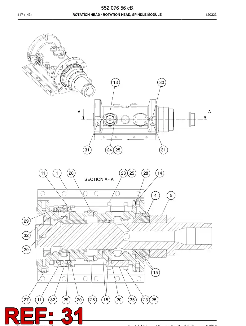44862700 448 627 00 Hexagon socket set screw - Sandvik Technical Drawing
