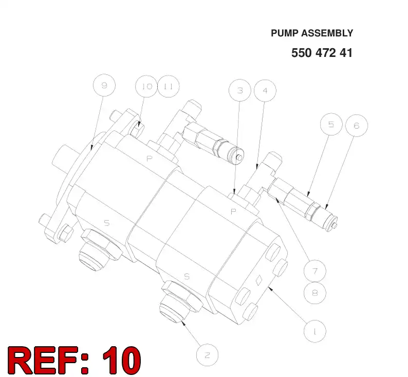 45133530 451 335 30 HEXAGON HEAD BOLT (FULL THREAD) - Sandvik Technical Drawing