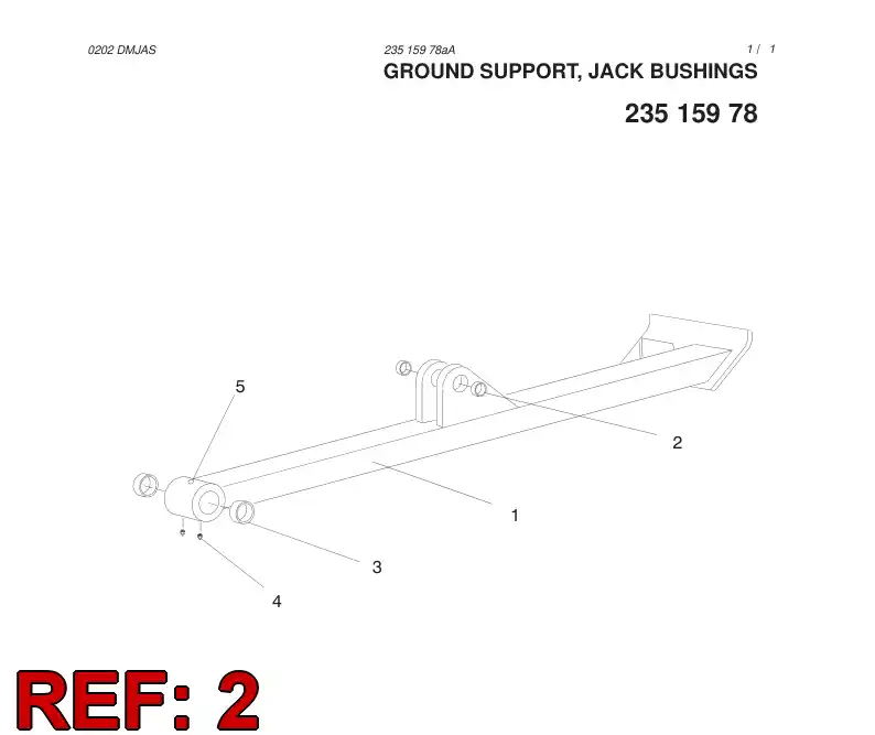 45368998 453 689 98 BEARING BUSHING - Sandvik Technical Drawing