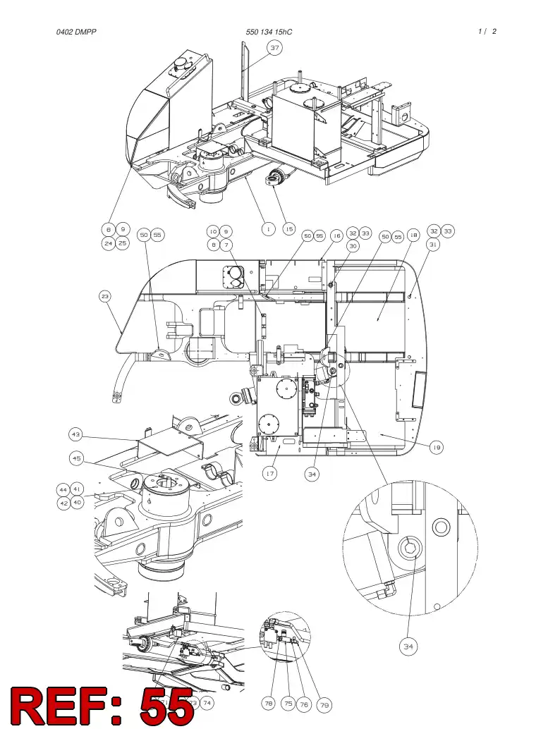 45533290 455 332 90 SCREW - Sandvik Technical Drawing