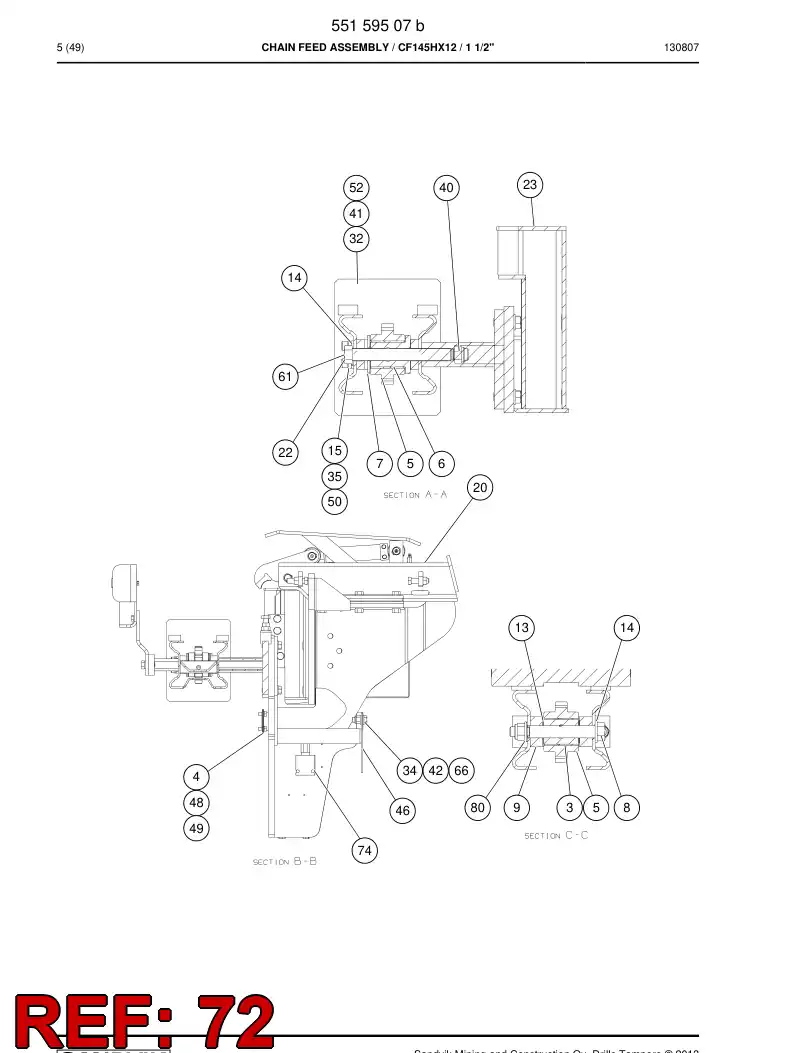 45533290a 455 332 90a SCREW - Sandvik Technical Drawing
