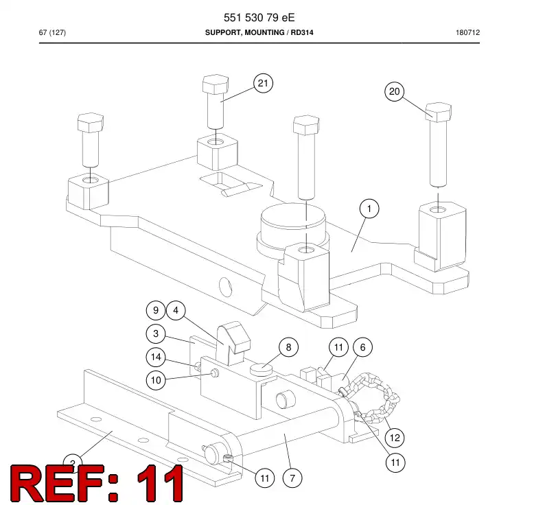 47148300 471 483 00 Pin, Split - Sandvik Technical Drawing