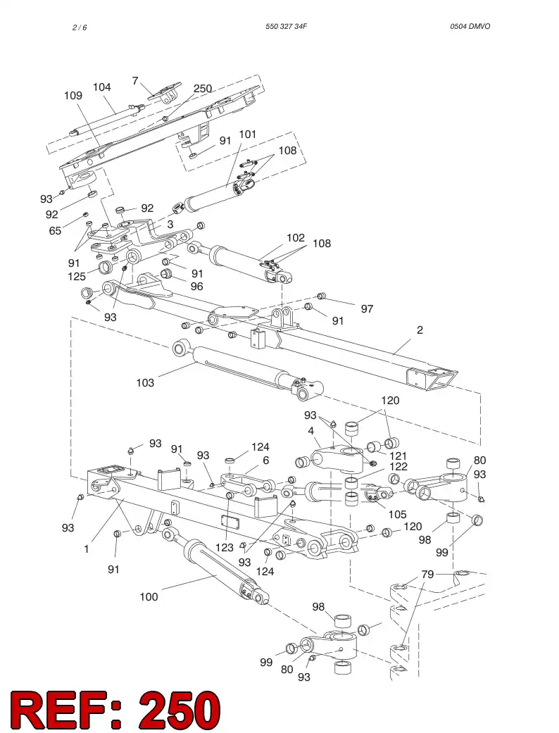47650308 476 503 08 Bushing, Bearing - Sandvik Technical Drawing