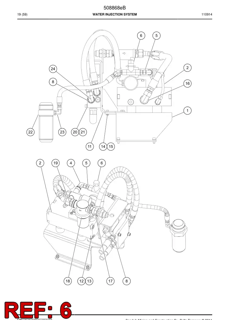 500235 500235 Check valve - Sandvik Technical Drawing