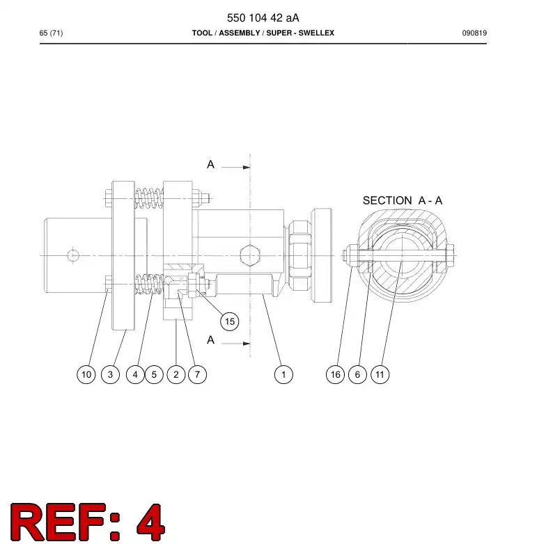 50048448 500 484 48 JOUSI 15/2,5 - Sandvik Technical Drawing