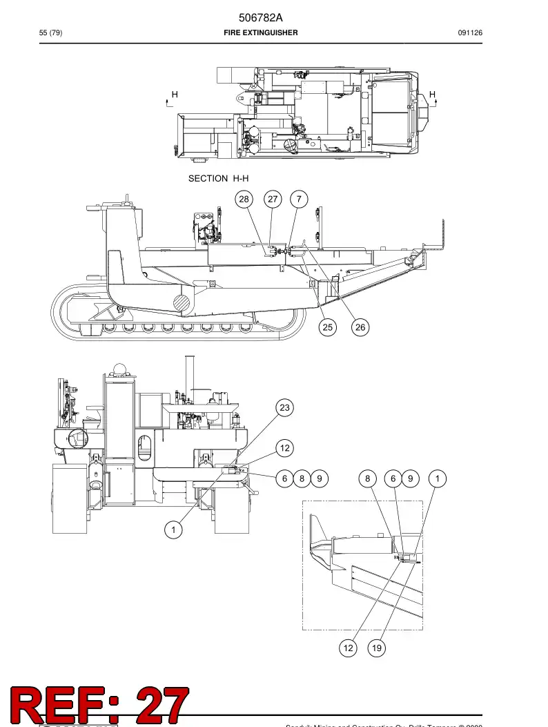 500567 500567 Hose assembly - Sandvik Technical Drawing