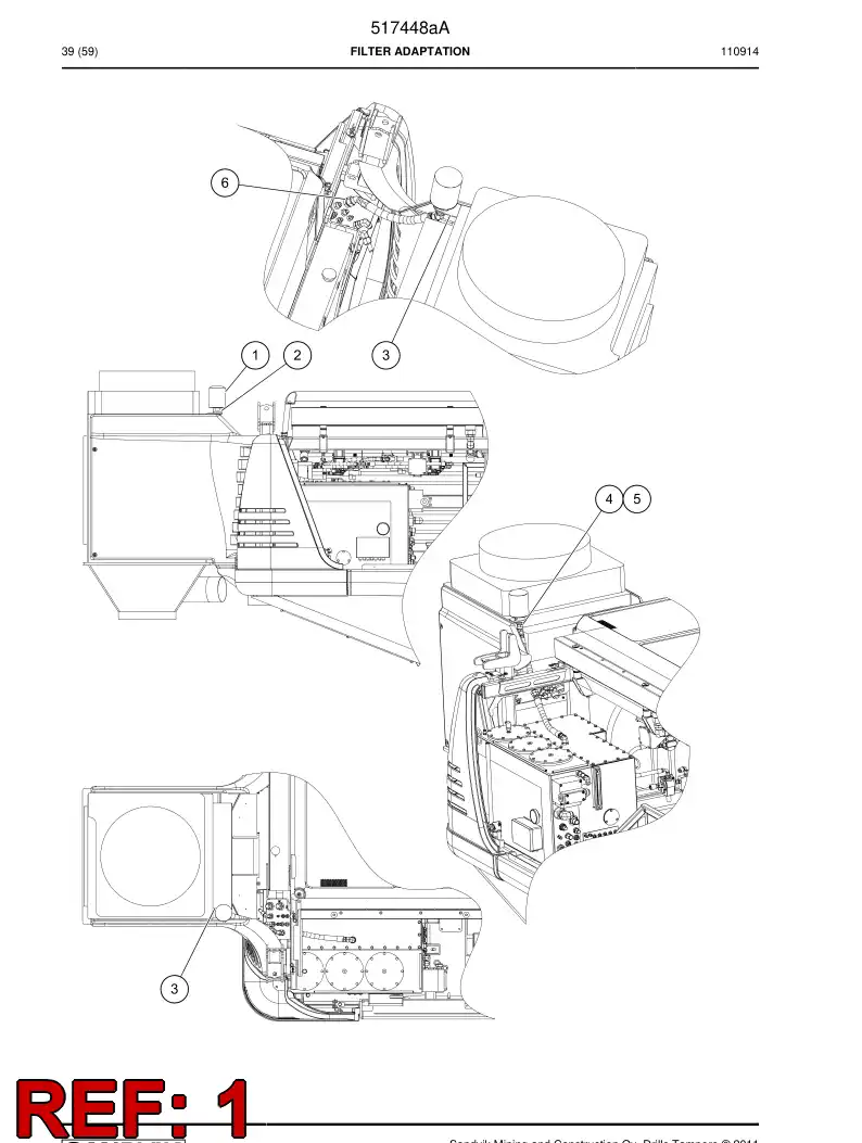 500706 500706 Breather - Sandvik Technical Drawing