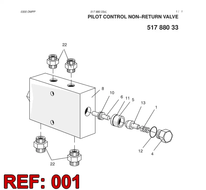 50077708 500 777 08 SPRING - Sandvik Technical Drawing