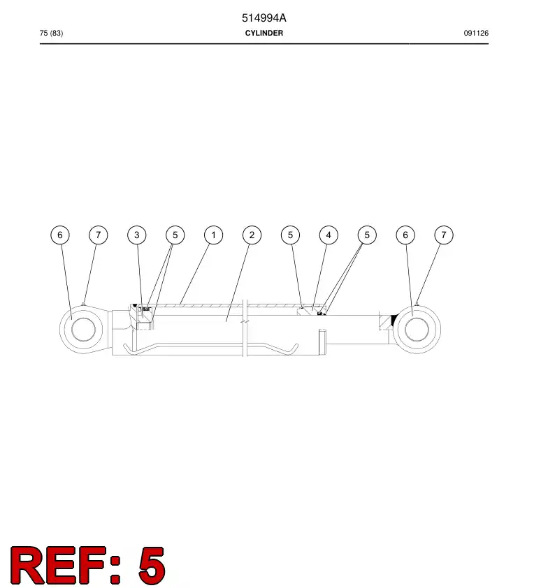 500797 500797 Seal kit - Sandvik Technical Drawing