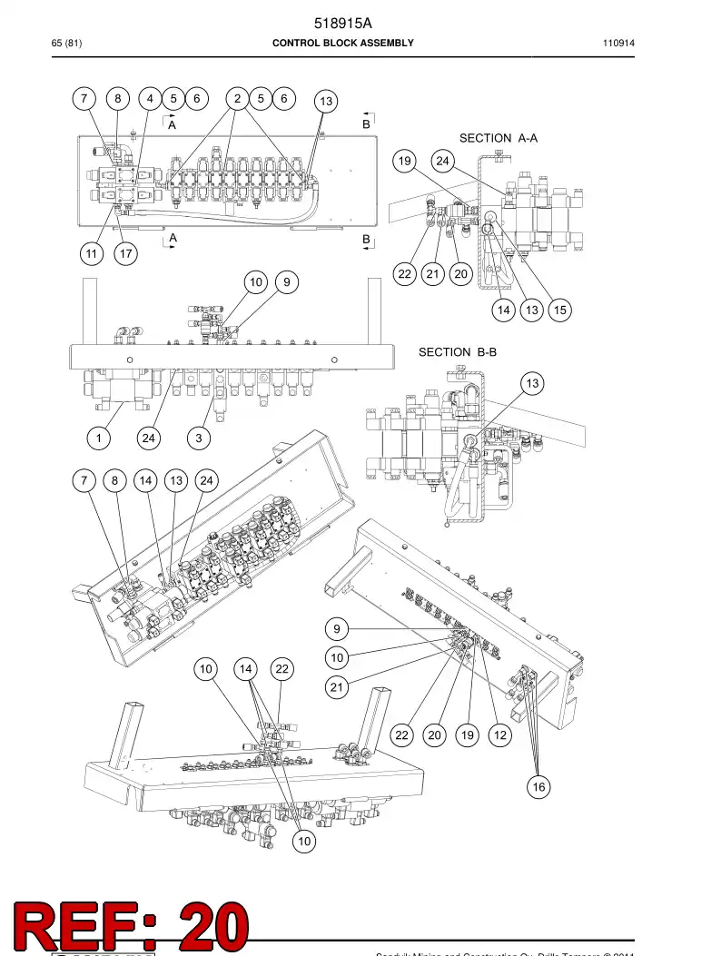500903 500903 Orifice - Sandvik Technical Drawing