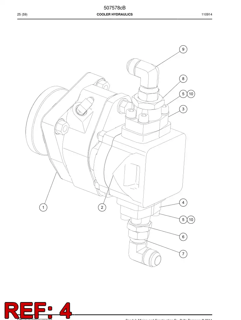 501003 501003 Flange - Sandvik Technical Drawing