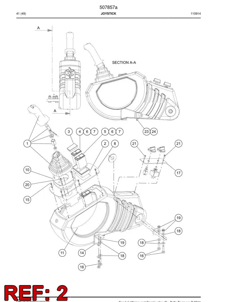 501188 501188 Frame - Sandvik Technical Drawing