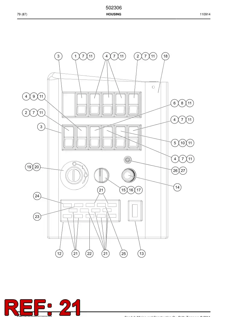 501202 501202 Fuse - Sandvik Technical Drawing