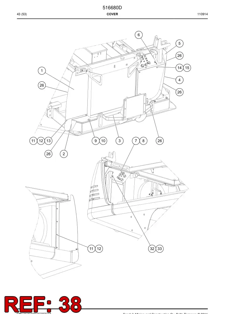 501237 501237 Gasket - Sandvik Technical Drawing