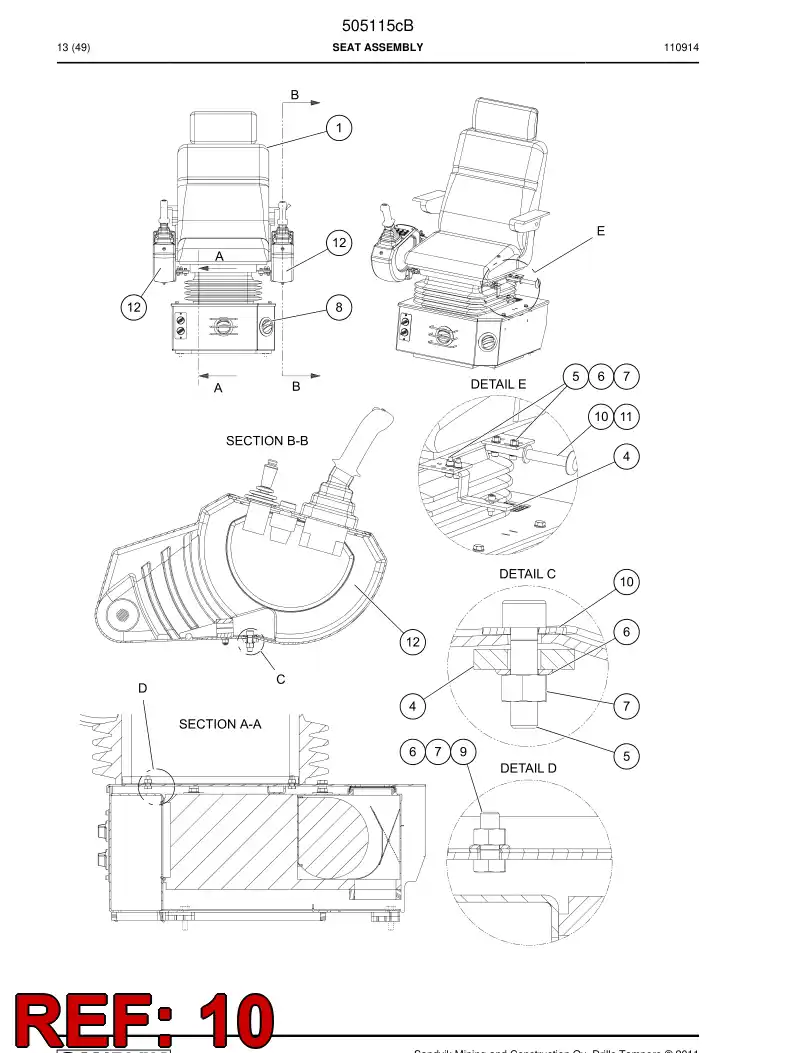 501588 501588 Pin - Sandvik Technical Drawing