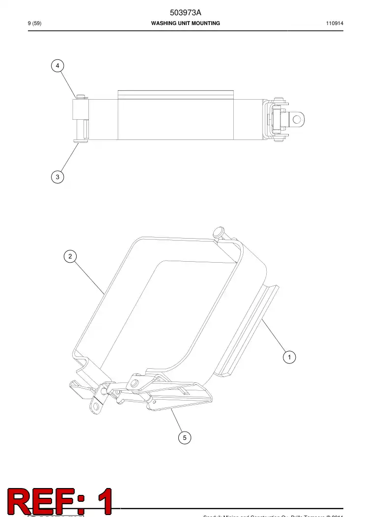 501958 501958 Bracket - Sandvik Technical Drawing