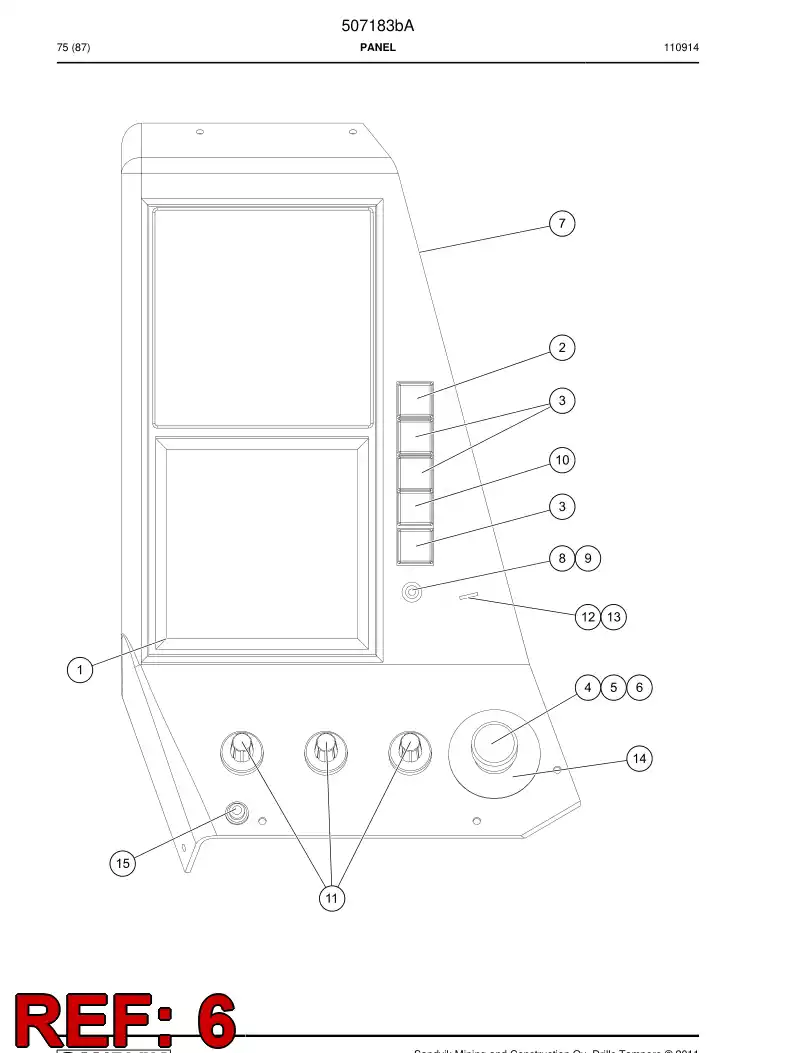 501975 501975 Contact block - Sandvik Technical Drawing