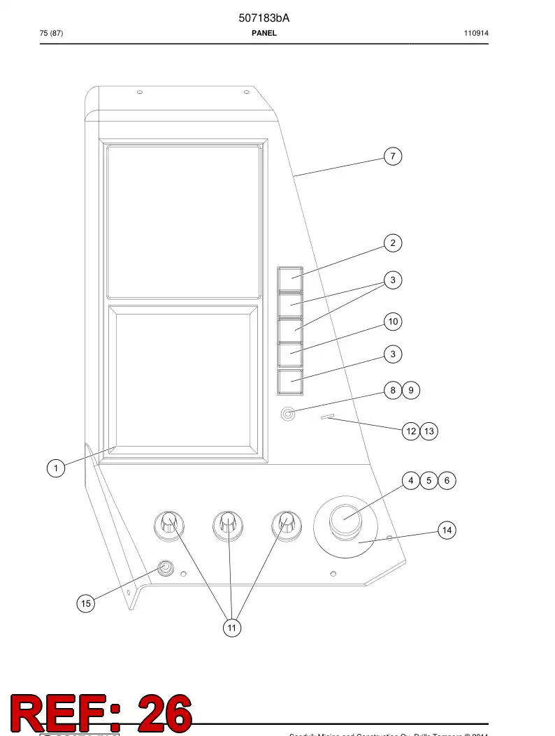 501980 501980 Switch - Sandvik Technical Drawing