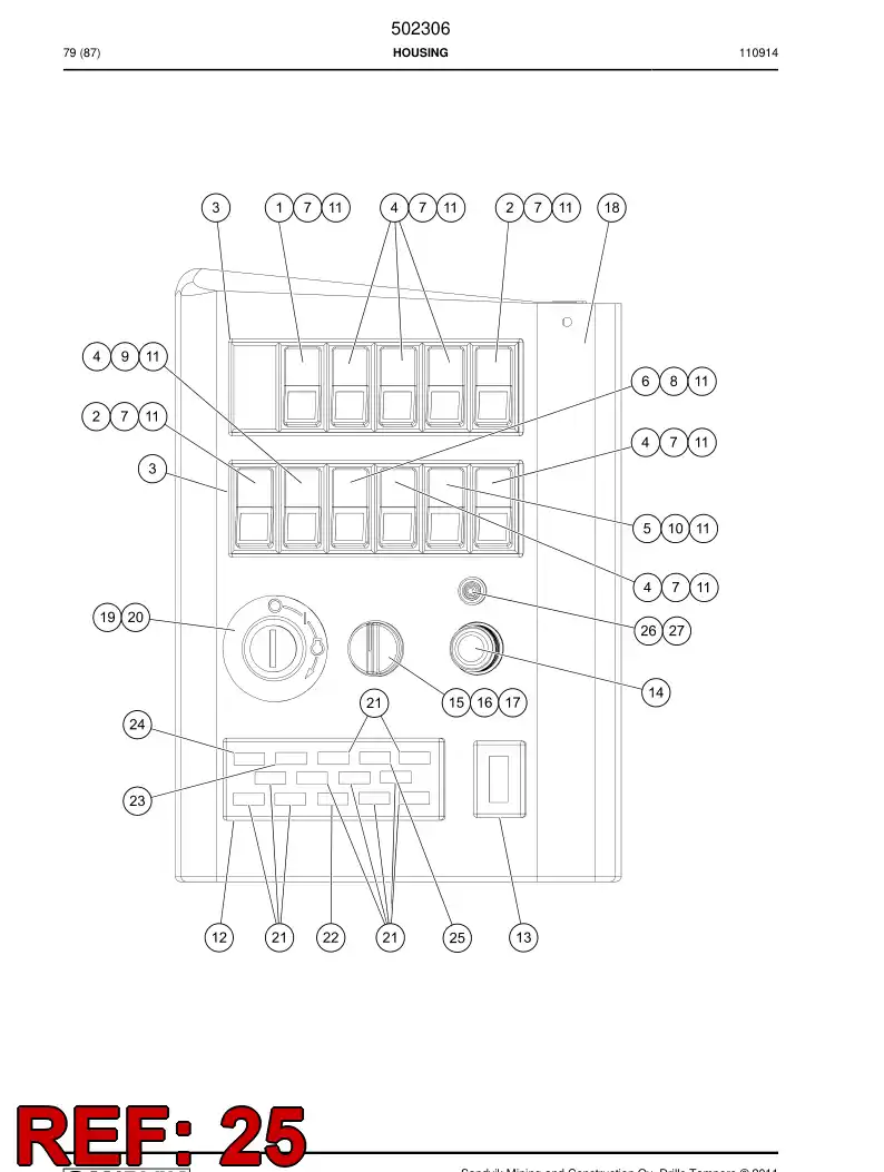 501986 501986 Fuse - Sandvik Technical Drawing