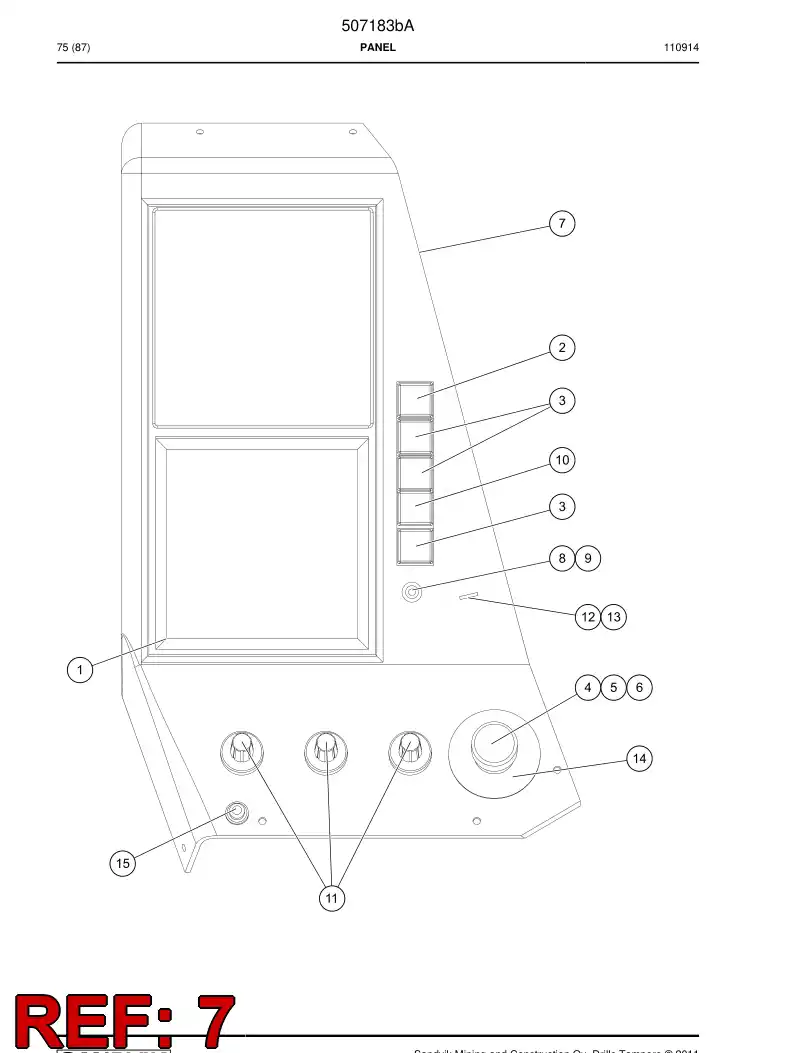 502204 502204 Plastic plate - Sandvik Technical Drawing