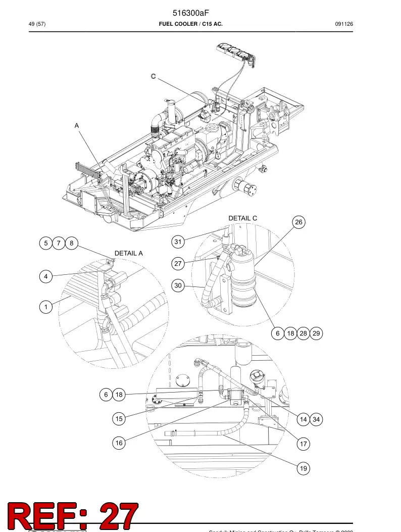 502293 502293 Pressure switch - Sandvik Technical Drawing