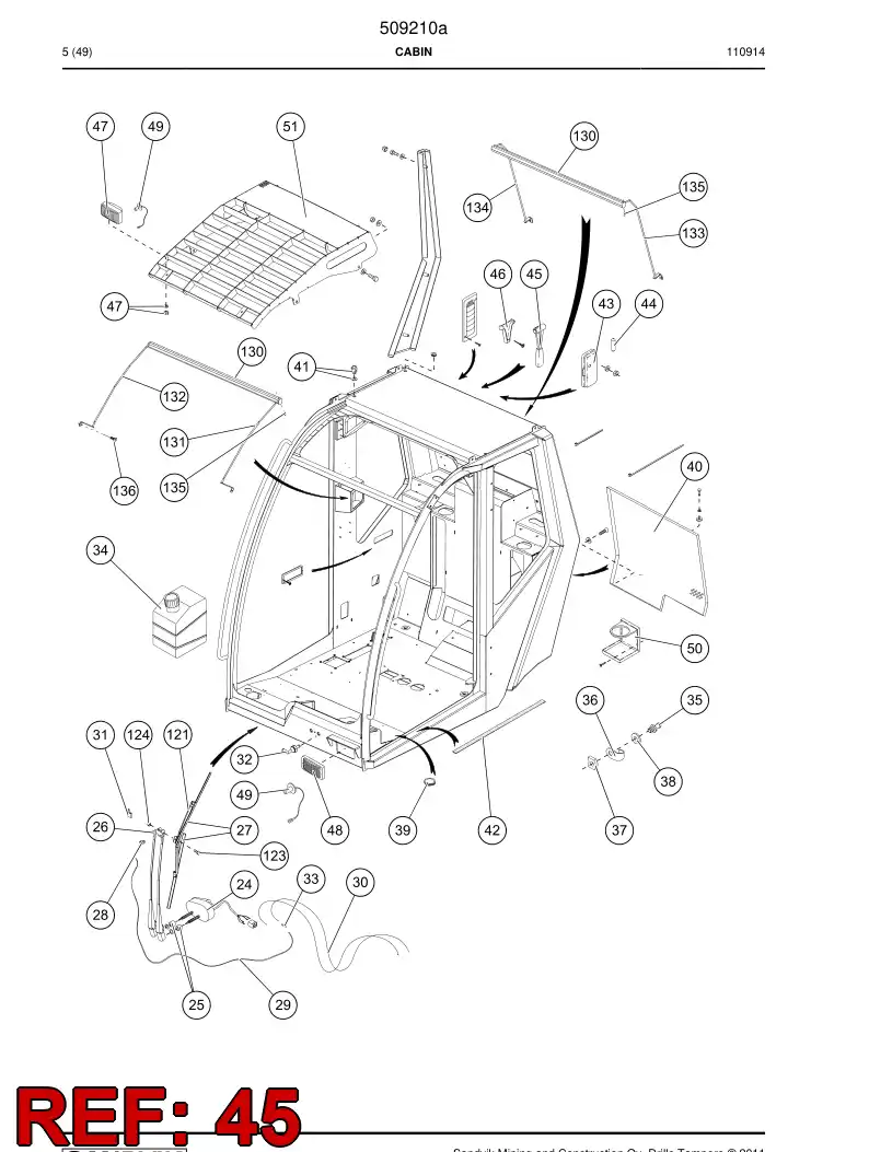 502635 502635 Hammer - Sandvik Technical Drawing