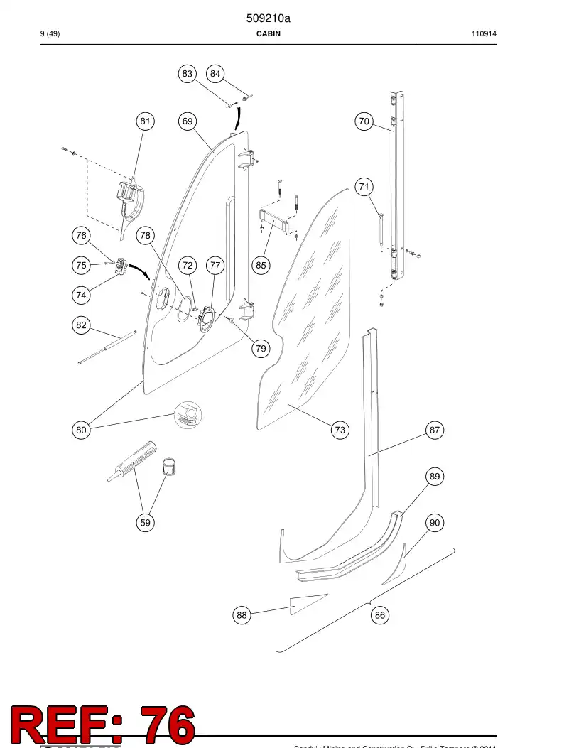 502687 502687 Nut - Sandvik Technical Drawing