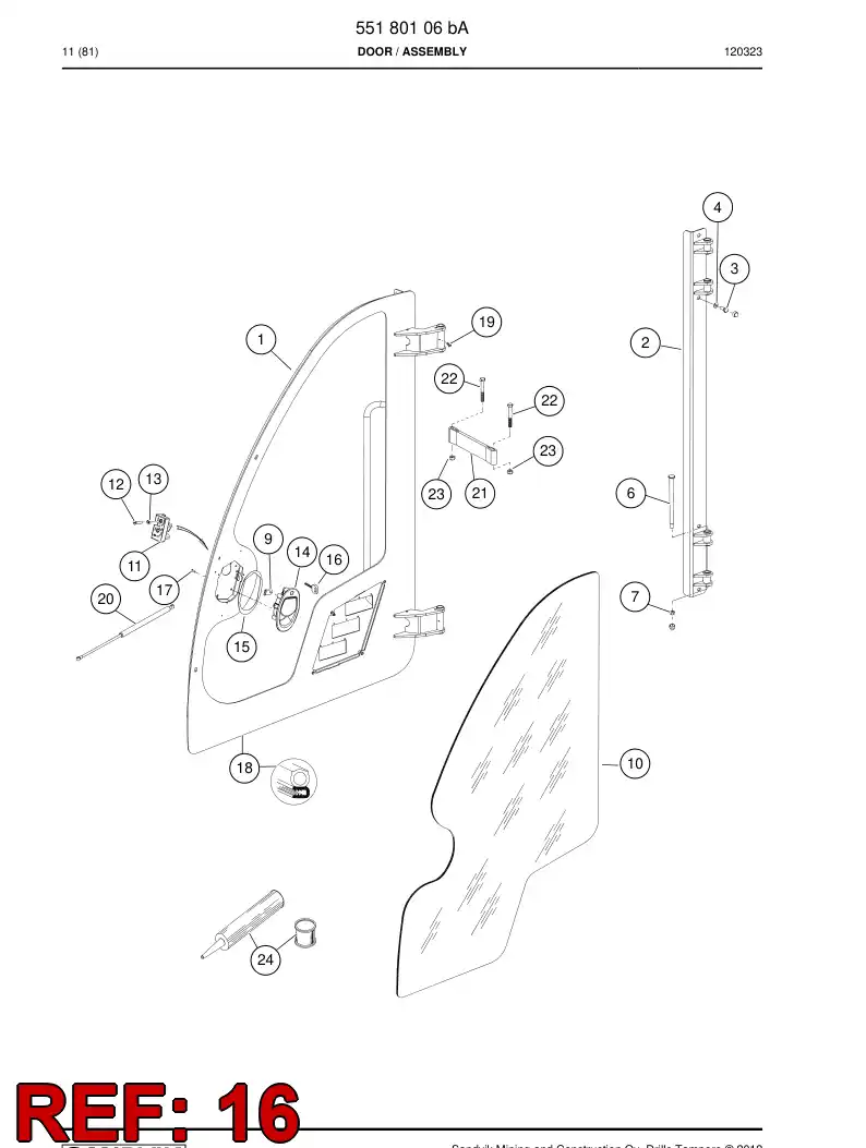 502693 502693 Key - Sandvik Technical Drawing