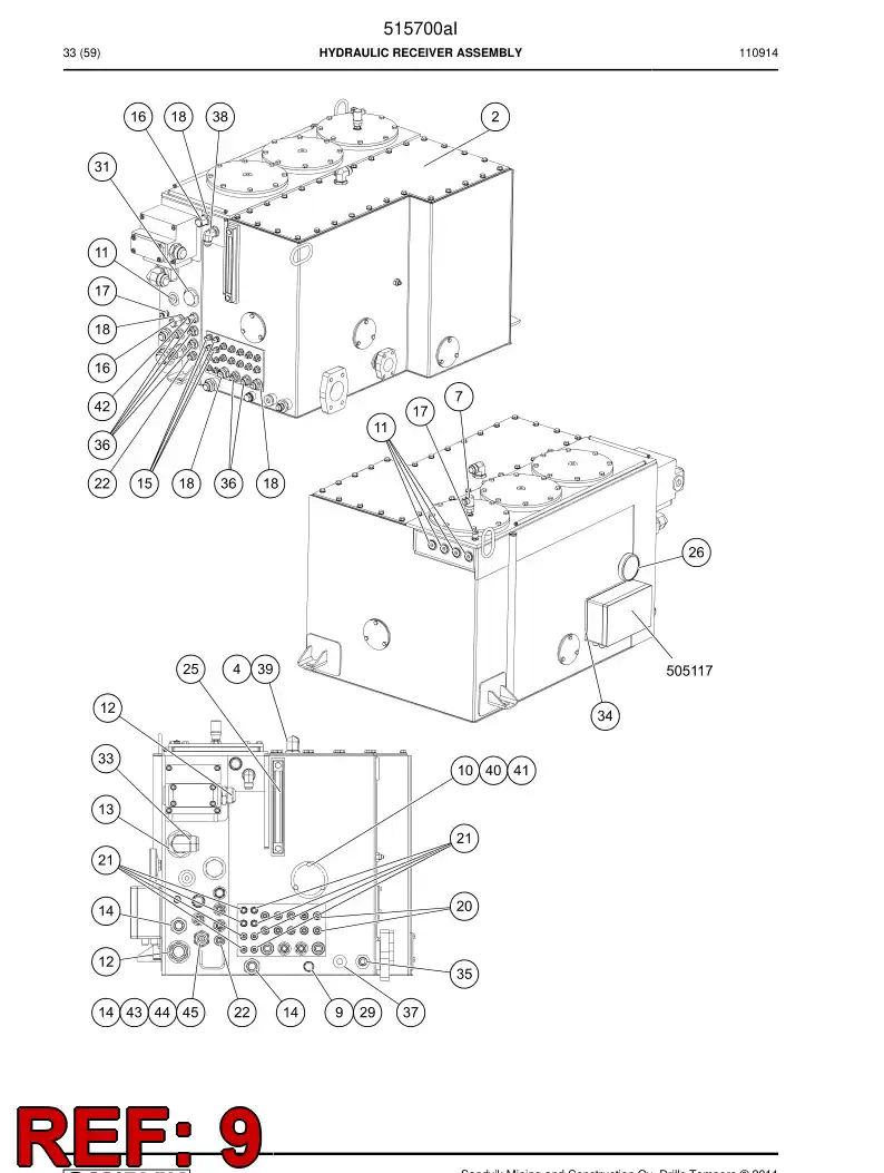 502886 502886 Solenoid - Sandvik Technical Drawing