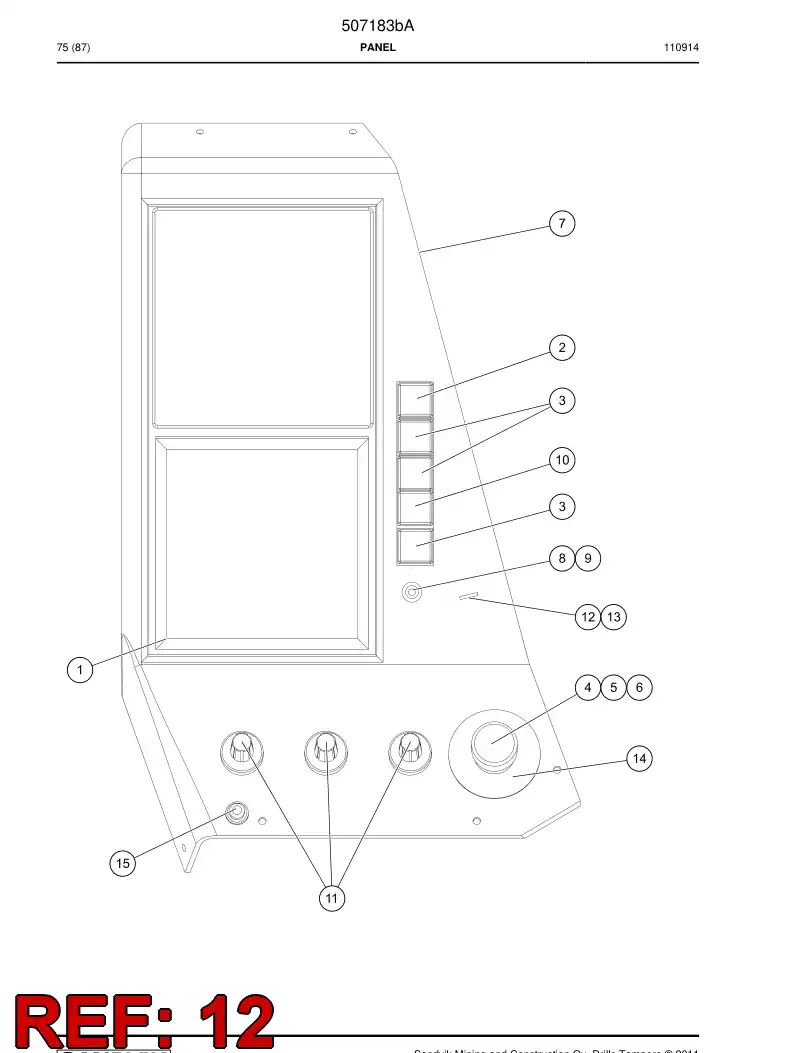 502951 502951 Switch - Sandvik Technical Drawing