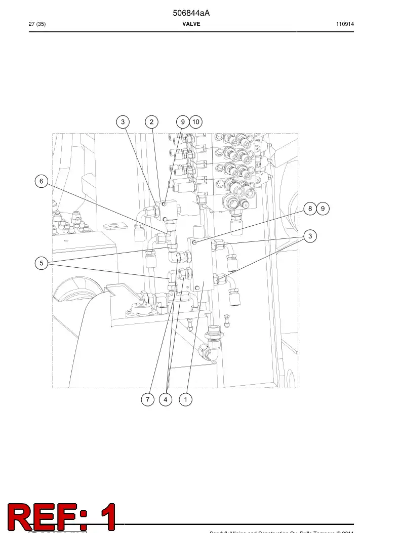 503146 503146 Seal kit - Sandvik Technical Drawing