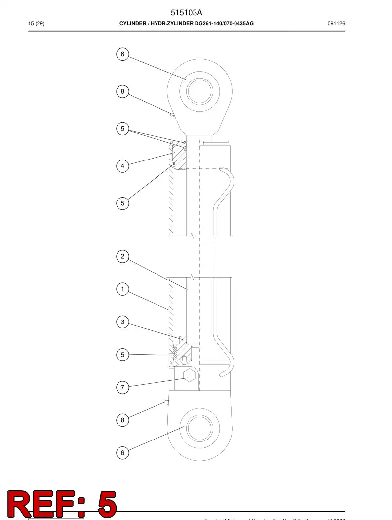 503425 503425 Seal kit - Sandvik Technical Drawing