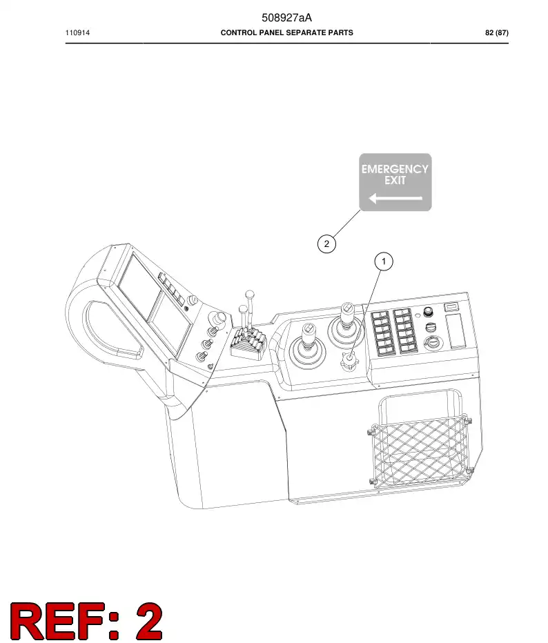 503530 503530 Decal - Sandvik Technical Drawing