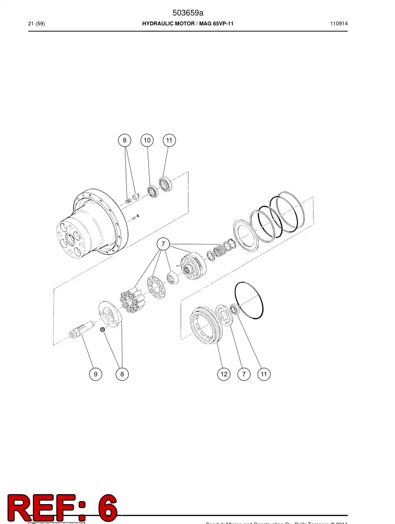 503670 503670 Valve - Sandvik Technical Drawing