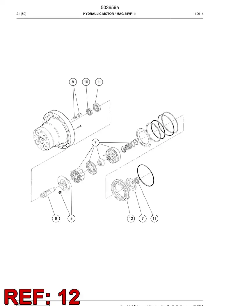503676 503676 Brake - Sandvik Technical Drawing