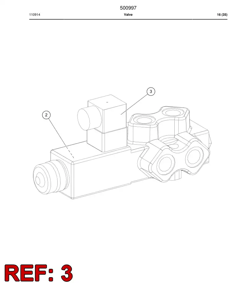 503881 503881 Solenoid - Sandvik Technical Drawing