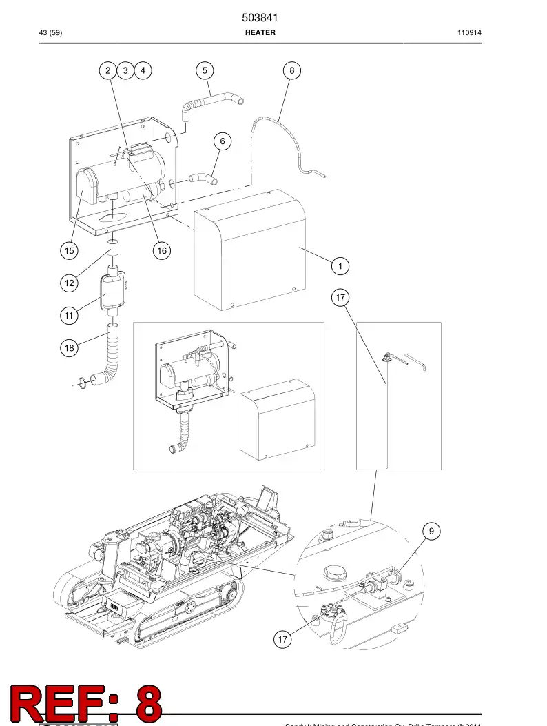 503911 503911 Hose - Sandvik Technical Drawing