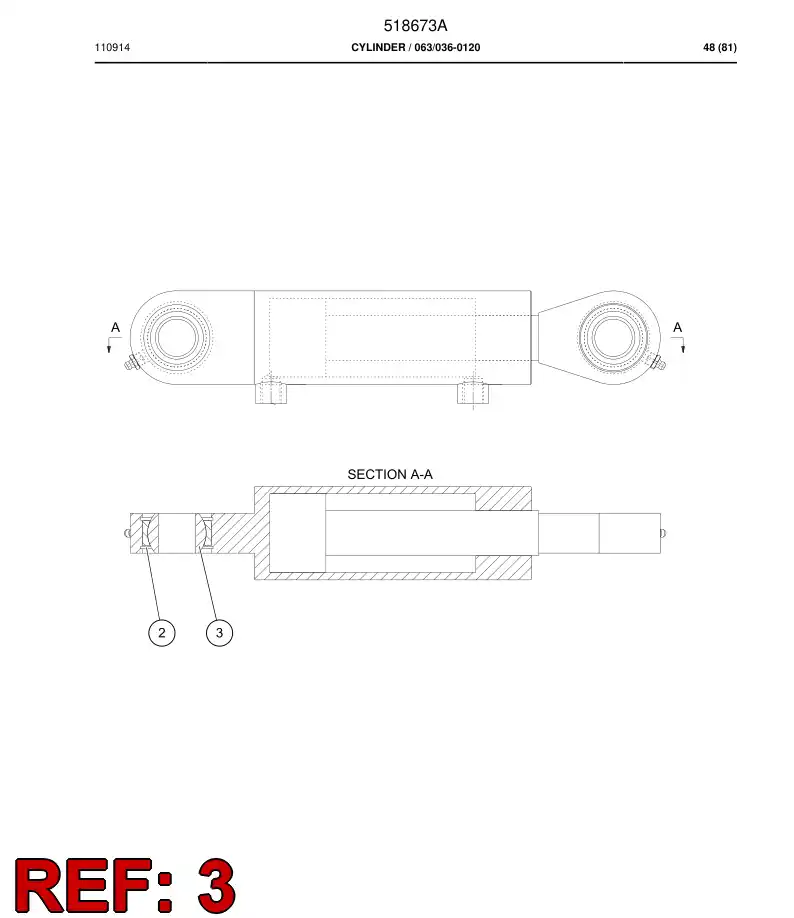503953 503953 Spherical plain bearing - Sandvik Technical Drawing