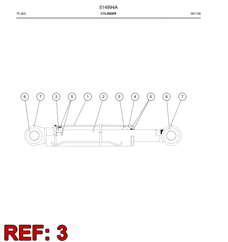 504075 504075 PISTON - Sandvik Technical Drawing