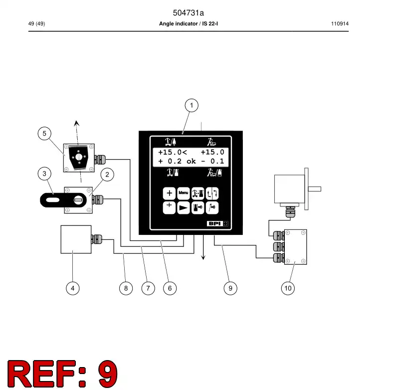 504738 504738 Cable - Sandvik Technical Drawing