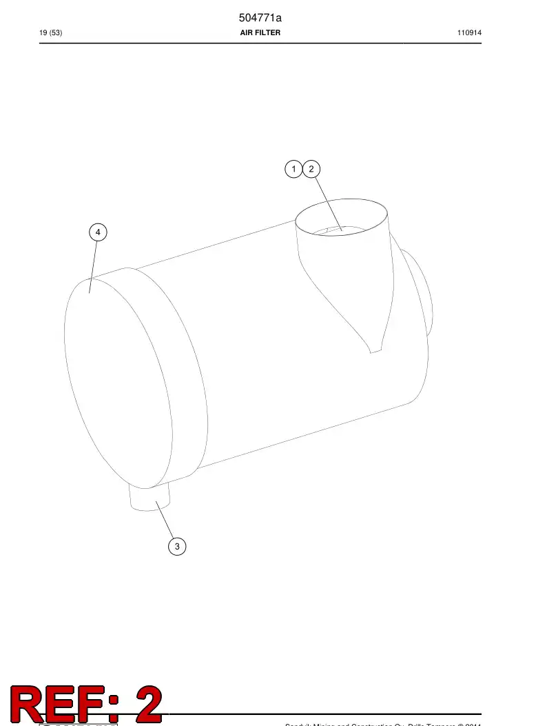 504774 504774 Safety element - Sandvik Technical Drawing